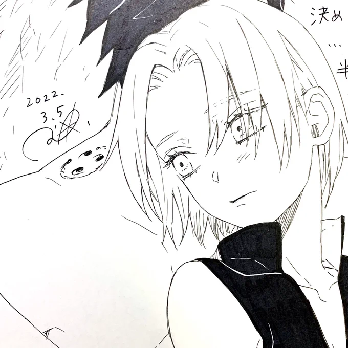 新刊の中身がやっとできました!あとは確認と調整をしてようやく入稿できそうです(*≧∀≦*)✨今回初めて通販でノベルティを付けるので、よくわからず手間取ってしまいそうですが、せっかくなのでペーパーも付けようかと思い描きました!(ノベルティのクリアファイルと共に数量限定ですすいません)