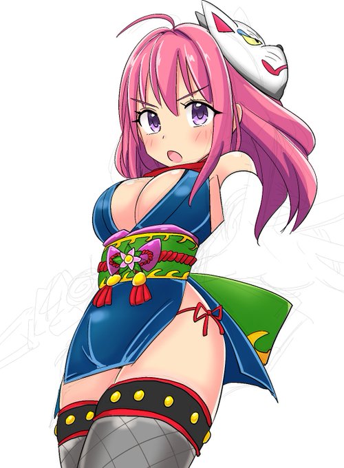 おわらん…もう少しっぽく見えて線画描けてないから絶望してるなぅ 