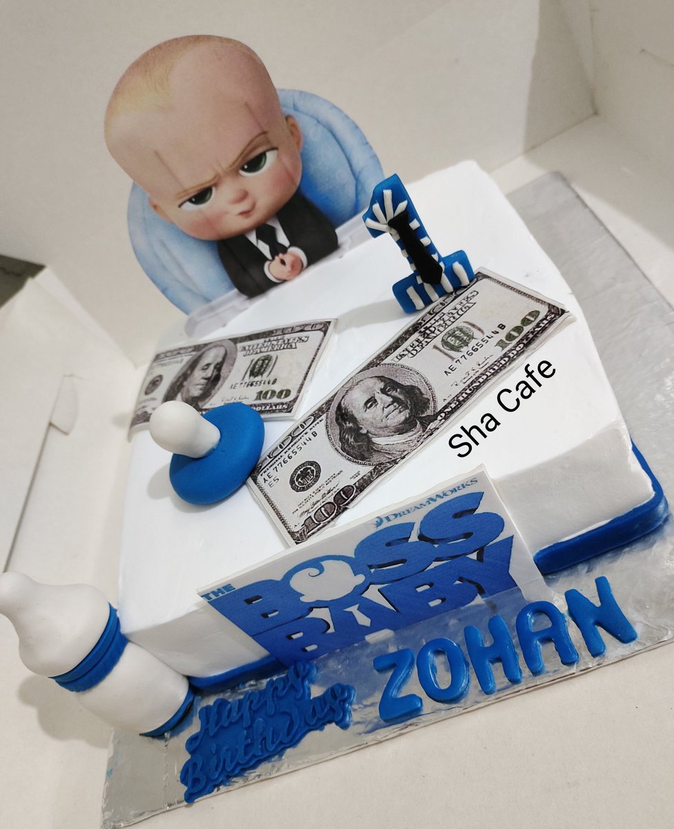 sha_jeee's tweet image. Today's order 🎂 الحمدللّٰه 
The Boss Baby theme cake delivered
With secret ingredient of love ❤
Make your special events memorable
Book your order now | #Your_Design | #Your_Flavour | #Your_Venue | #Our_Quality
Inbox now 📨 or WhatsApp at 03146618494