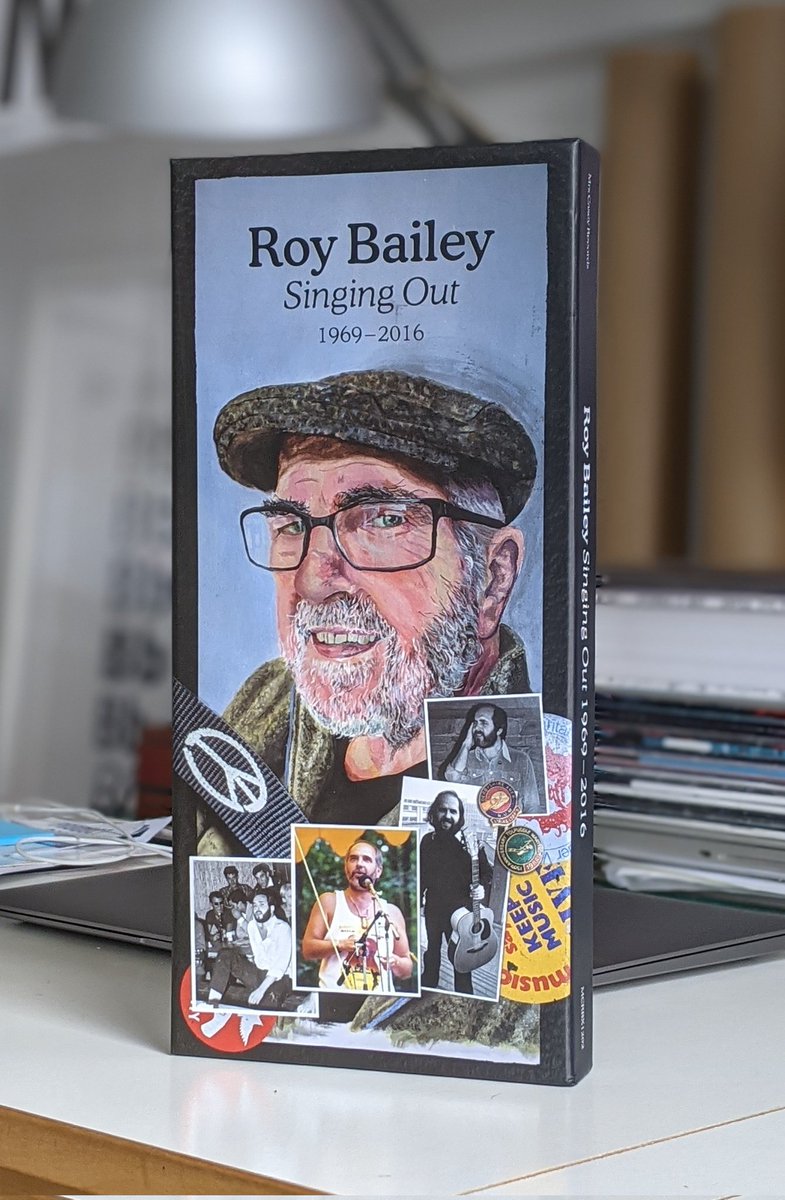 davidkiosk's tweet photo. I designed this 4CD boxset of my late Dad's incredible recording career. The cover portrait is by our Jess, painted in the last year of Roy's life. The project was produced by Steve Heap w/ help from our family. Available now from Mrs Casey Music online. #roybailey https://t.co/USSLDyEo1W