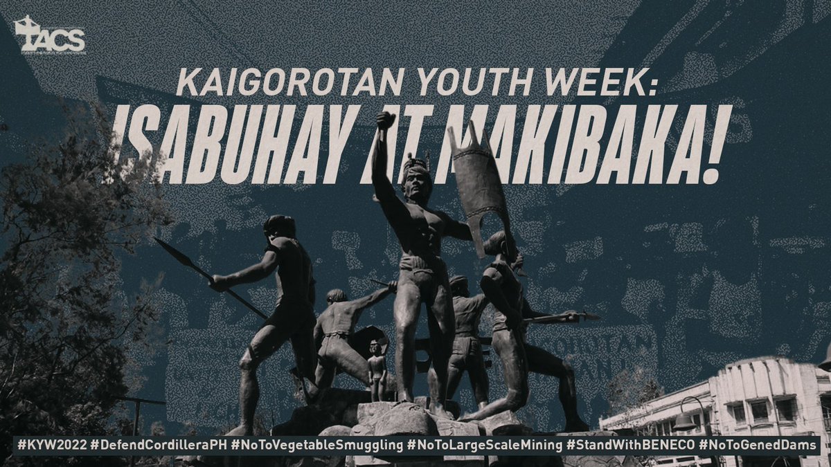 acsupb's tweet photo. Kami ay mula sa Alliance of Concerned Students at nakikiisa kami sa mga panawagan ng mga agtutubo ti Kordilyera!
#KYW2022
#DefendCordilleraPH
#NoToVegetableSmuggling
#NoToLargeScaleMining
#StandWithBENECO
#NoToGenedDams https://t.co/2qm5oo1sya