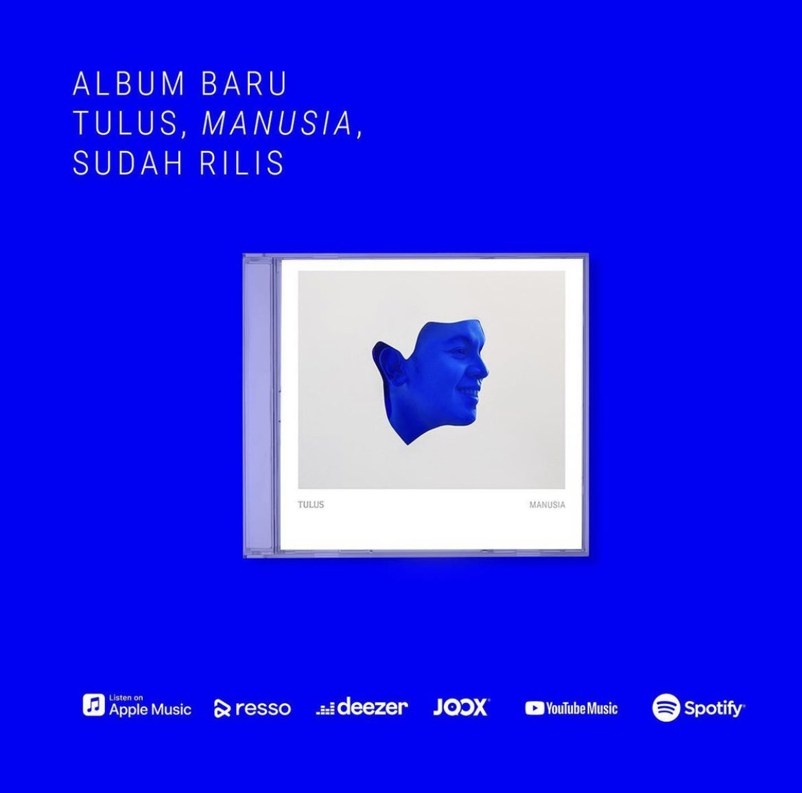 Album baru Tulus, “Manusia”, sudah dapat didengarkan di seluruh toko musik digital.

#TulusManusia
