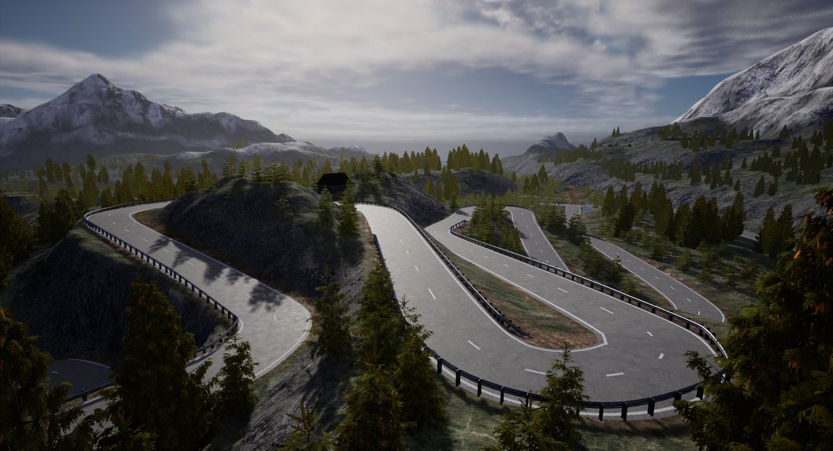jontinator_01's tweet photo. 1/3 My latest level is a rally race track inspired by the old Colin McRae Rally games by @Codemasters . I took inspiration from Monte Carlo, but I think it ended up looking more like a moutainous version of Finland...
#LevelDesign #UnrealEngine #UnrealEngine4 #GameDevelopment https://t.co/zrXUXMECoS