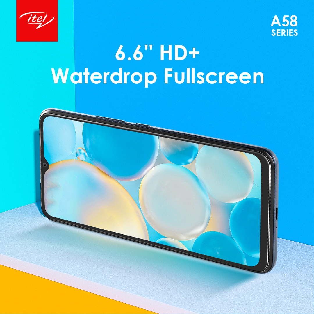itelghana's tweet photo. With 6.6'' HD+ waterdrop fullscreen, A58 serie brings you the wonderful visual experience all the time. #HappyWeekendFam😘
#itel
#A58
#Morethanbigger https://t.co/6RB2j6dpAE