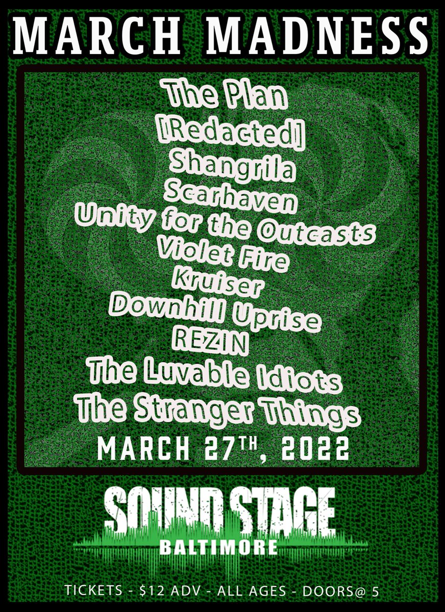 Rezin_Nation's tweet photo. March Madness: Check out Rezin at the Baltimore Soundstage on March 27th! Doors open at 5 p.m. All ages. Tickets are $12 in advance. For tickets, click on the link below: 

https://t.co/8nOrQ3A8RO

#music #marylandmusic #marylandband #hardrock #baltimoresoundstage https://t.co/Qre18tulKV