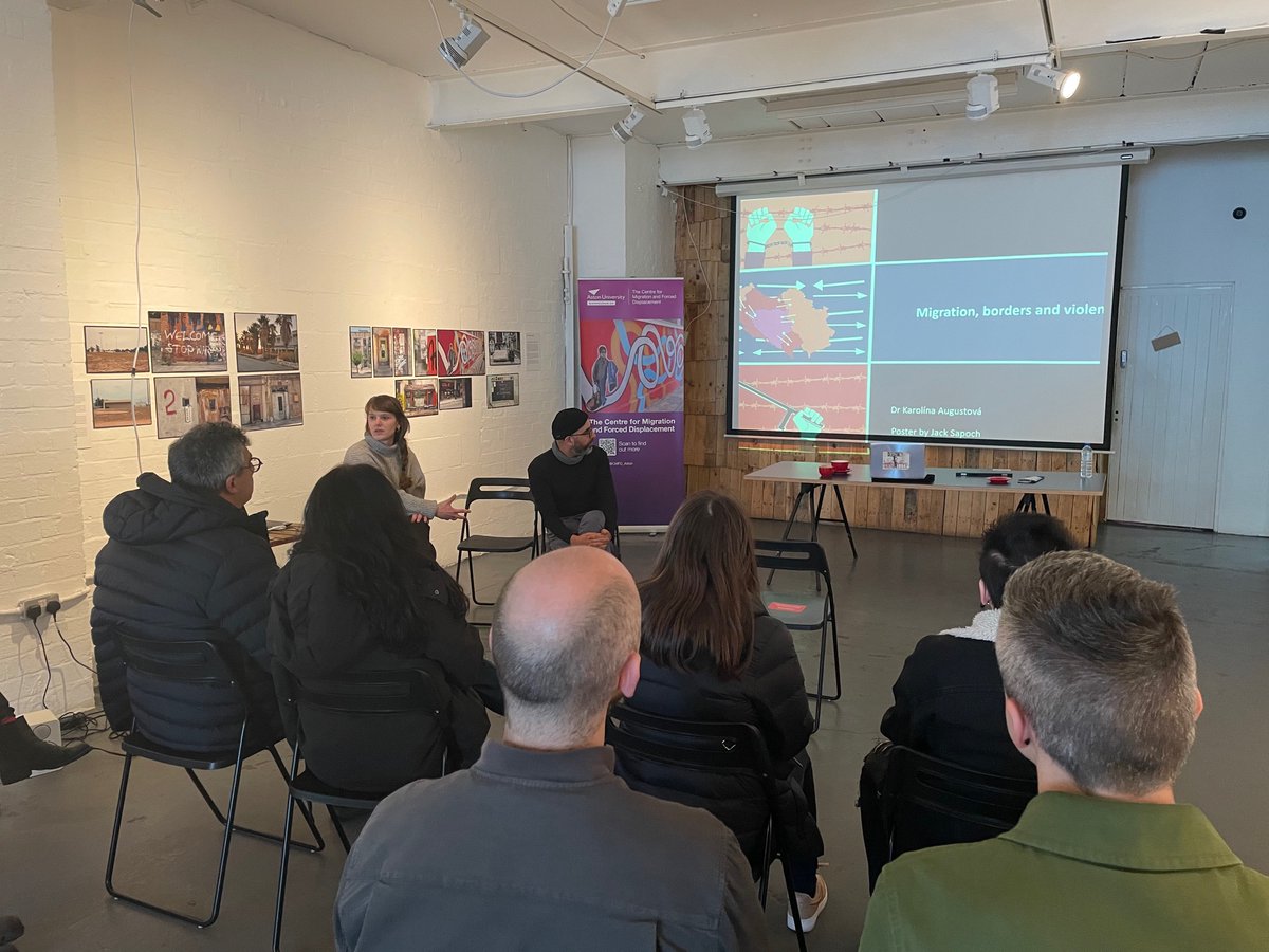 CMFD_Aston's tweet image. Very excited to be @Centrala_space welcoming @augustovak @Isakjee @Minute_Works @J_Obradovic_W to discuss their work with #VisualTools to investigate violence against displaced people.