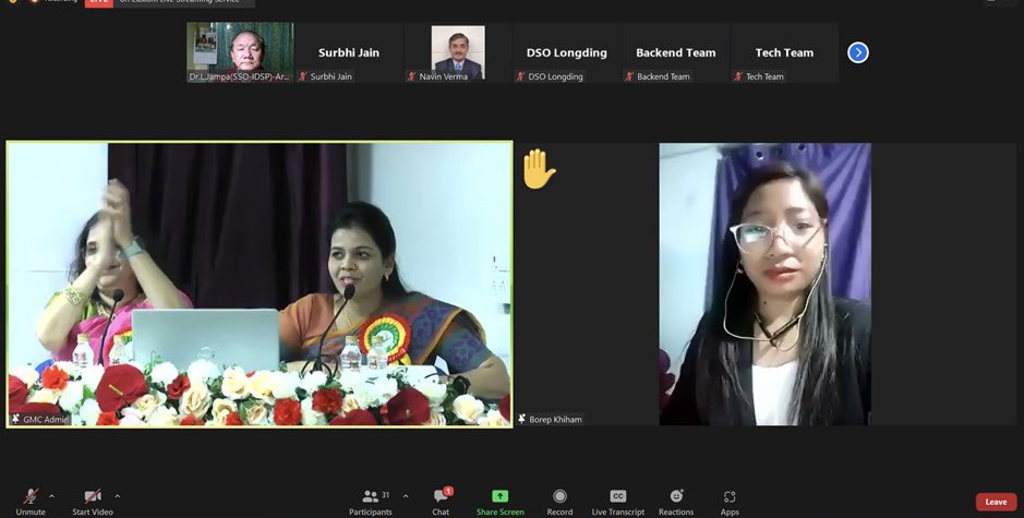 NCDCMoHFW's tweet photo. Director NCDC Chief Guest at IAPSM conference, Nagpur. NCDC best female frontline Epidemiologist award winner is *Ms Borep Khiham*
3X3 Basic Epi fellow from Arunachal Pradesh https://t.co/i3aVJApCes