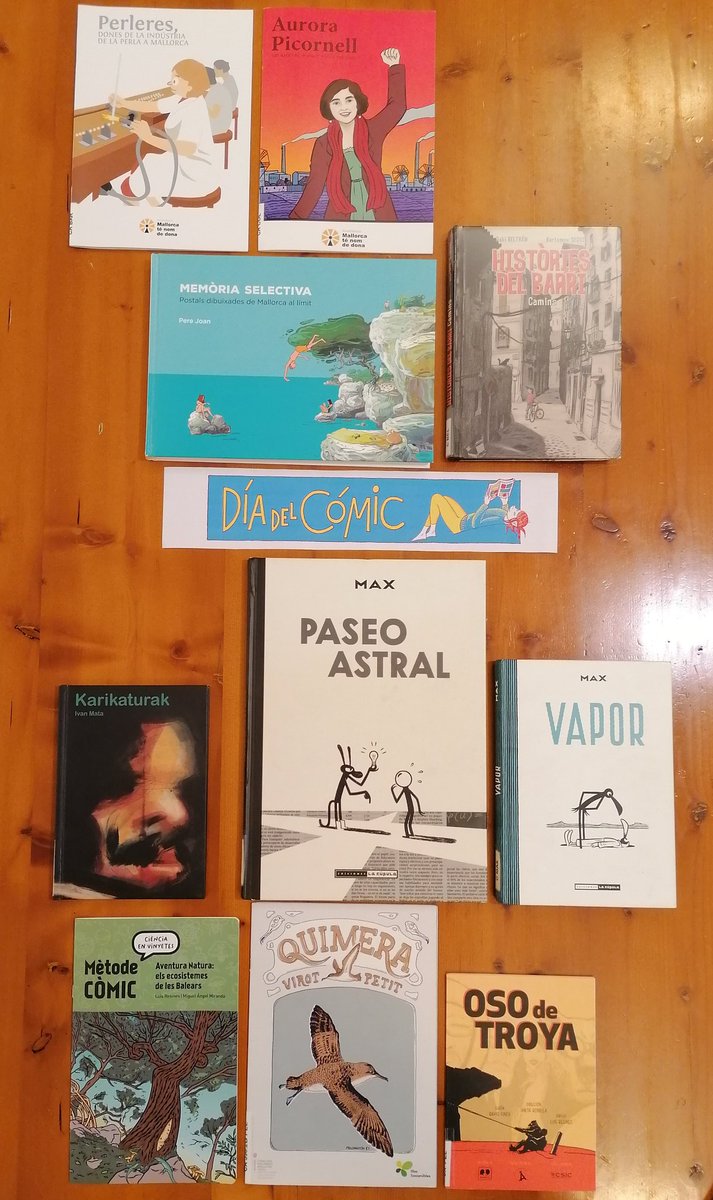 BiblioSineu's tweet photo. Avui des de la @bibliosineu volem unir-nos a la celebració del #DiadelComic. Hi ho fem tenint presents als il·lustradors @pelopanton #IvanMata i #FrancescCapdevila residents a Sineu
@ajsineu @dingolasineu @culturamallorca @comicnostrum https://t.co/ks3Vjefxr6