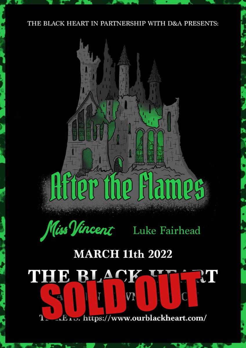 missvincentband's tweet image. Our first show of 2022 is a sold out Black Heart in London supporting our friends @AfterTF 

See you down the front 🖤

📸: @elliemitchphoto