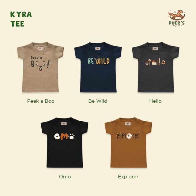 KAOS BAYI DAN ANAK PUER'S KYRA (KAOS ANAK TYPOGRAFI) dengan harga Rp40.000. Dapatkan di Shopee sekarang! shp.ee/yhjfeaf