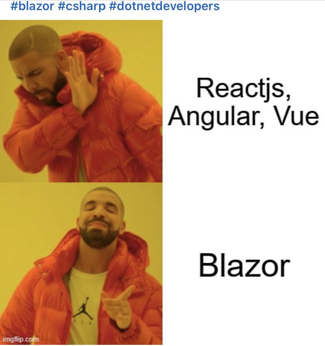 fullstackbk's tweet image. #sorrynotsorry #blazor #blazorwebassembly #csharp #dotnetdeveloper #fullstackbk #devlife #webdeveloper