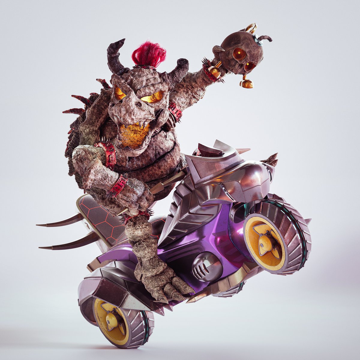 tourbillon_3d's tweet photo. One of my latest projects, Dry Bowser Redux.
Always loved to play Mario Kart with friends, this was the occasion to pay it back

Full project here:
https://t.co/3hSzOILYx1
https://t.co/fkxWDLEg6l
https://t.co/A7bffU85Xk https://t.co/xaMRxeKngS