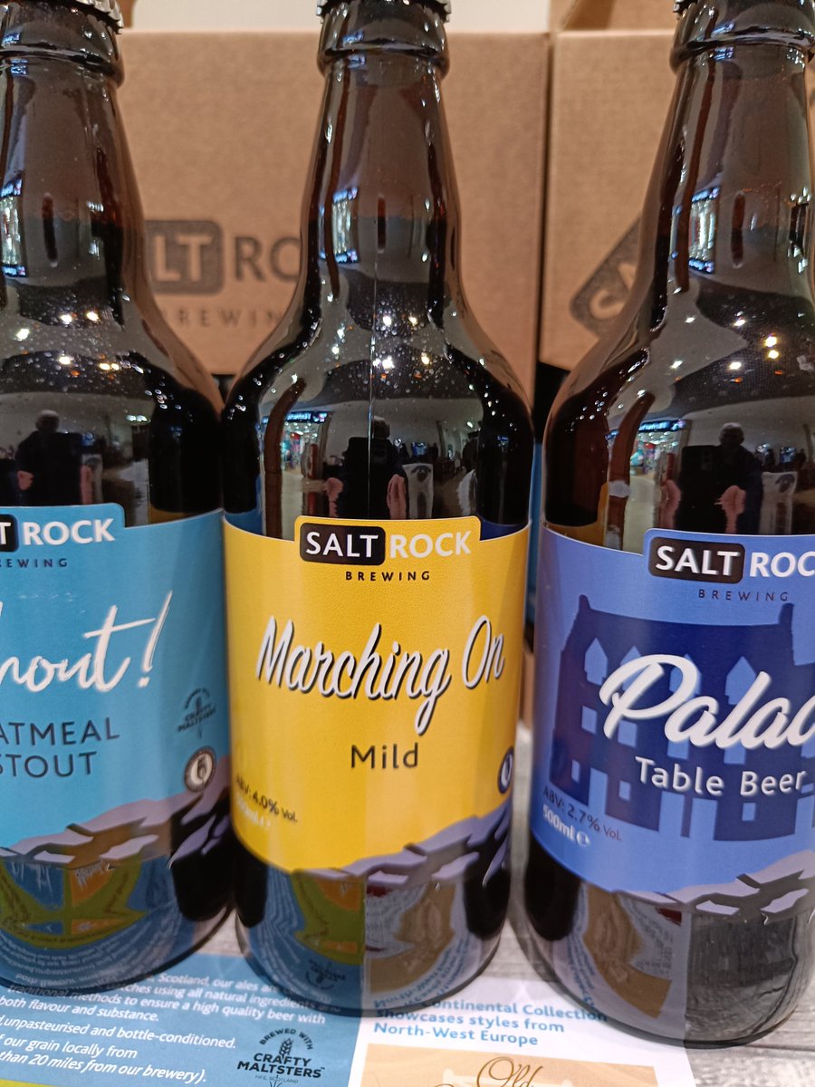 Great to chat with Pete from SaltRock Brewing in Dunfermline today. Beers are a bit different &amp; include an *on-trend* Mild (&amp; have since launch) :-)