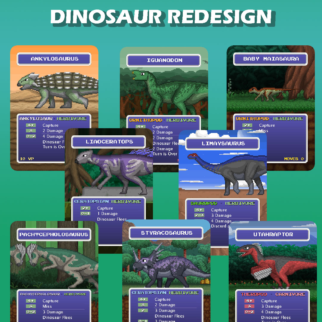cretaceous_game's tweet photo. All 30 dinosaurs are finally done! Here is a quick look at them, some which have not been posted yet.

#boardgames #boardgamedesign #dino #dinosaur #bggcommunity #gamedesign #indiedev #tabletop #tabletopgames #art #digitalart #pixelart https://t.co/6bjqNLvyWg