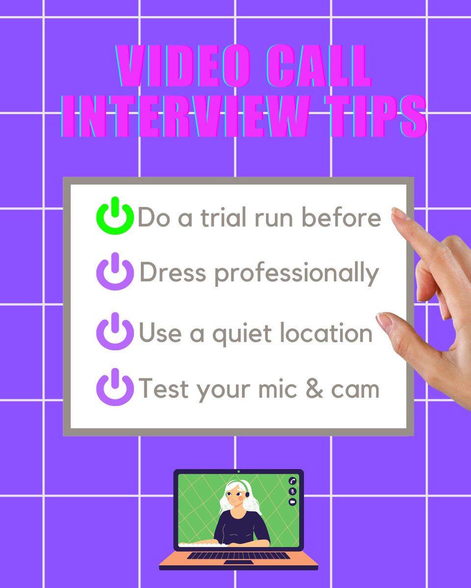 digilearningHQ's tweet photo. COUNTDOWN TO #GIRLRISE✨✨✨3 DAYS TO GO!!
It's pretty common to get a job interview online now!
So here are our tips and tricks (even for those who only wear half the right clothes to the interview)
#interview #digital #business #motivation #careerdevelopment #freeprogramme https://t.co/7tws4hRatD