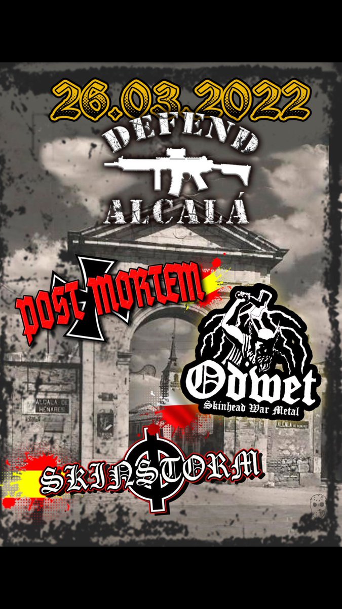 PostMortem_Band's tweet photo. Alcalá NUNCA defrauda. Apunta la fecha... https://t.co/mzgqnkr0qG