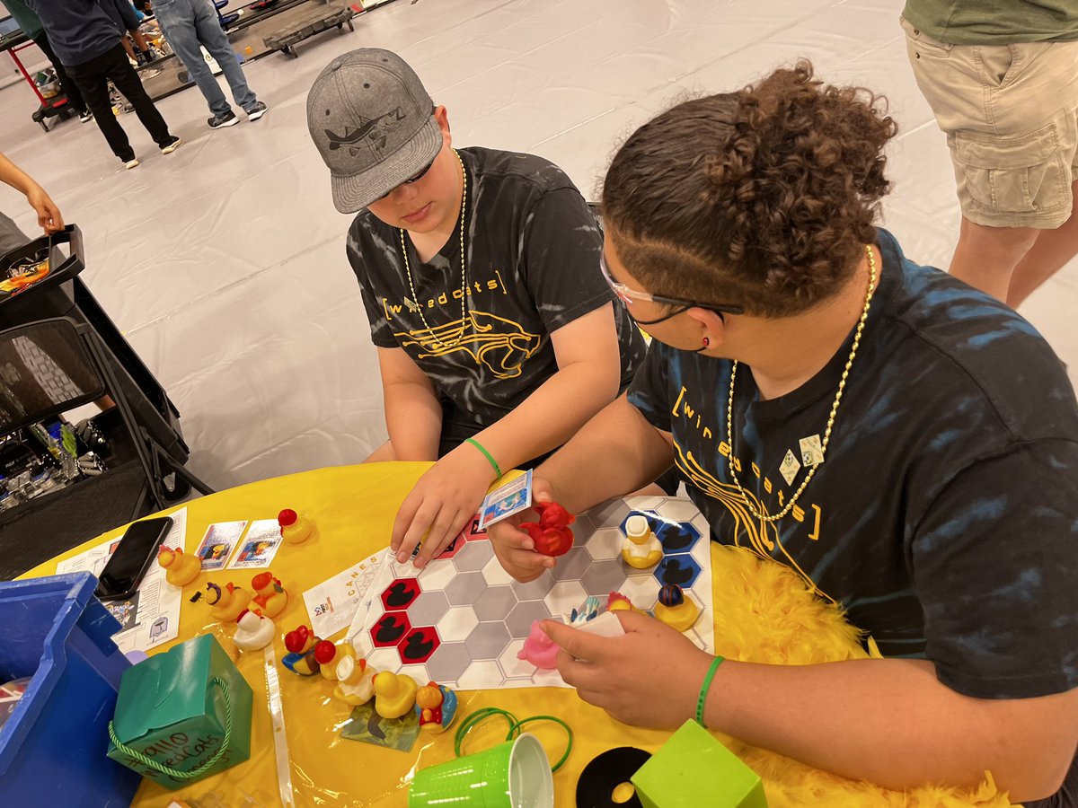 (From yesterday) We love ducks!! Thank you @hhsrobots for running this awesome & fun FIRST fundraiser idea! & We are on the way back for the main event/matches today!!!