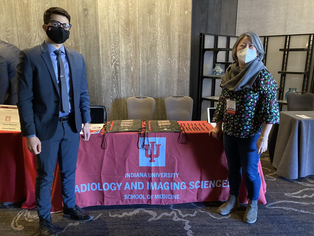 leah_sieck's tweet photo. @IURadiology Hispanic Radiology grp exhibited @LmsaNational we brought our member profiles like MS1 @IUMedSchool Luis Ramirez.  Great to talk to all the wonderful med students abt #radiology! Thx @abneremercado future @SIRspecialists &amp; our admin Wade Chatmon for your support! https://t.co/P6pYnV6u6c