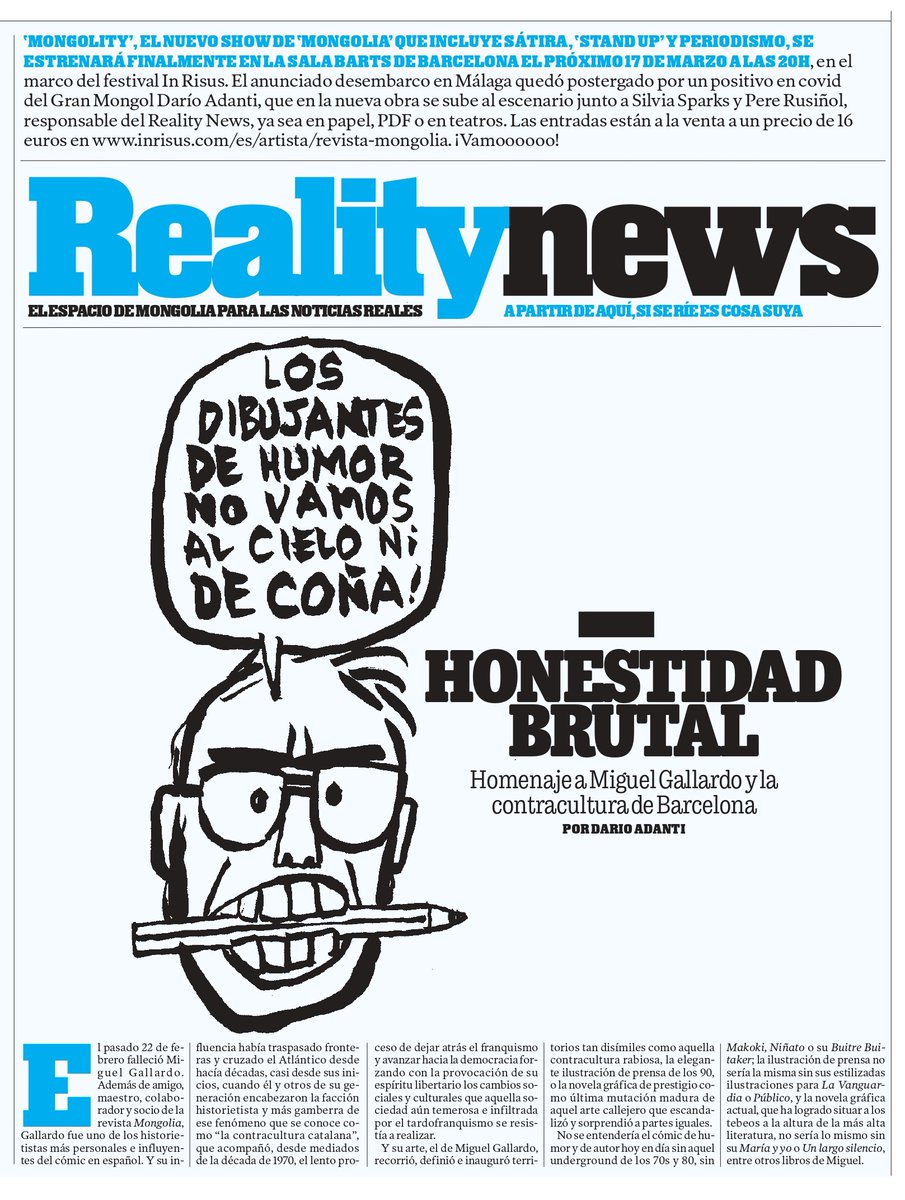 revistamongolia's tweet photo. El #RealityNews, la sección de información de Mongolia, incluye también una nueva entrega de la sección de fotoperiodismo #RealityViews sobre personas invidentes producido para la @ReportajesZoom
🗞 #RevistaMongolia ya en tu kiosko o en la web ➡ https://t.co/mwBvP01dwO https://t.co/khwLwKaXXv