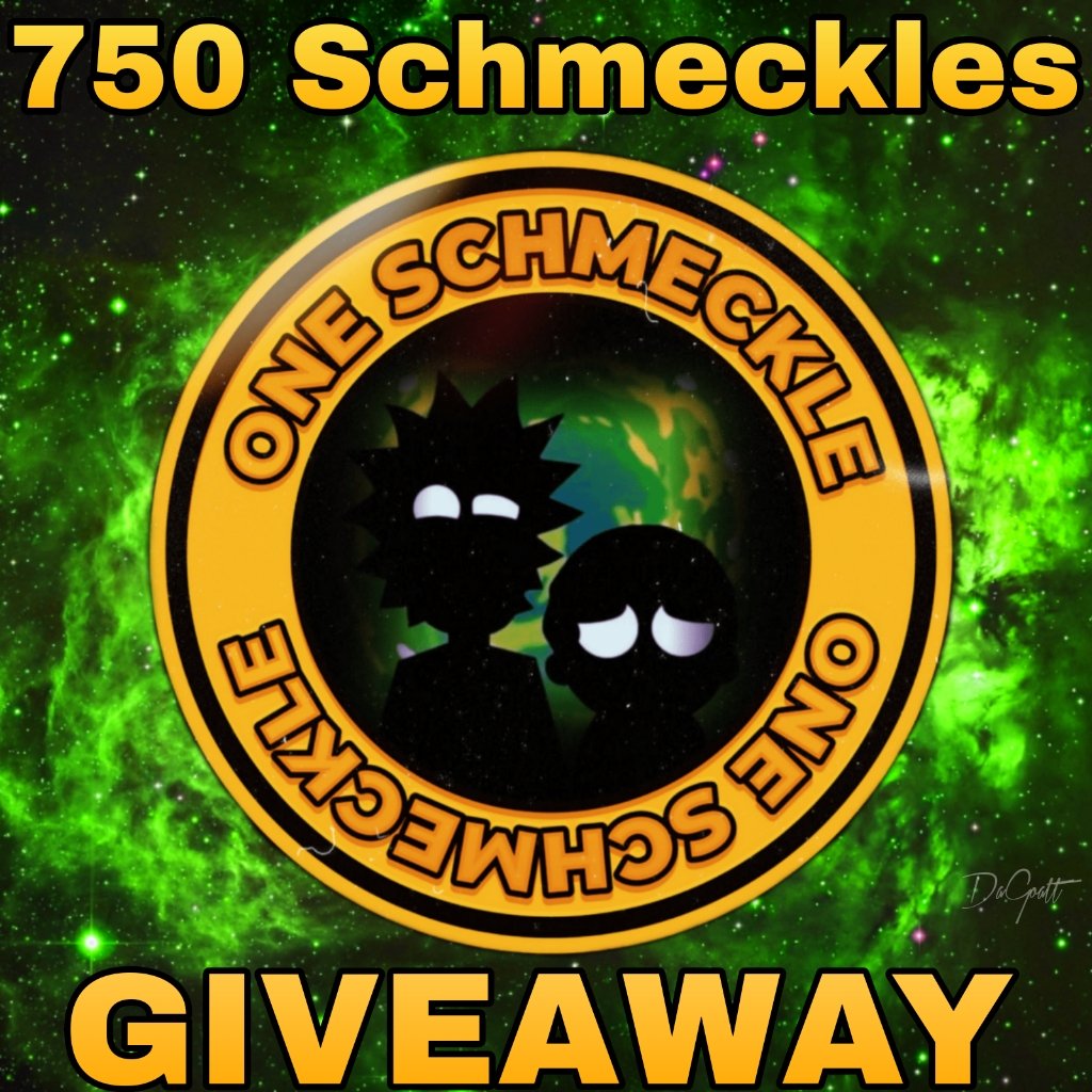 🚨750 #SCHMECKLES GIVEAWAY TIME🚨

❤&amp;🔄

FOLLOW @schmeckles_xrpl 🛸
&amp; @DaGoattX 🐐

SHARE YOUR FAVORITE #RickandMorty CHARACTER

🎉5 WINNERS WILL GET 150 #SCHMECKLES EACH!🎉

#Giveaway #Schmeckles #RickandMorty #XRP #XRPL #XRPLcommunity #GoattLife