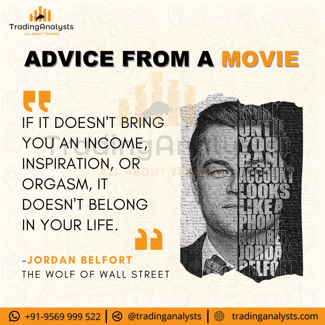 tradinganalysts's tweet photo. Advice from a famous Movie.

Learn from the Experts and Earn Profit. Join Trading Analysts today.📈📊📉

Join our WhatsApp group to gain more knowledge, skills and daily Stock Market Updates for free. 
https://t.co/yJO3RaDrLE 

#TradingAnalysts #advicefromamovie #trading #stocks https://t.co/wmqbqlYt75