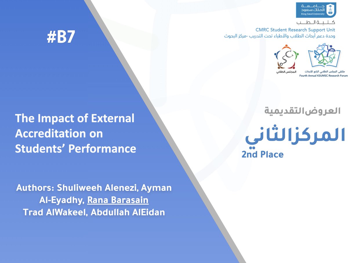 KSUMSC1's tweet photo. 🌟 Oral presentation (2nd place🥈)
Congratulations to our winner Rana Barasain❣️ https://t.co/9gZC0AMmMD