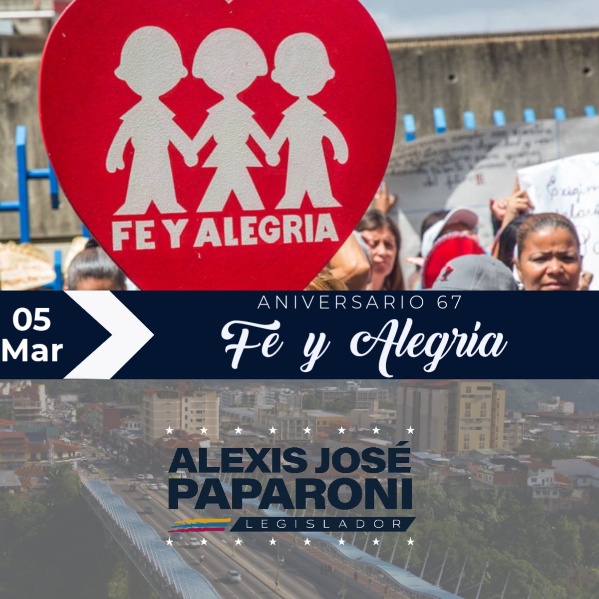 alexisjpaparoni's tweet photo. #Mar05 Fe y Alegría es una federación de organizaciones que ofrece oportunidades de estudio a los sectores más vulnerables de la sociedad además de gestionar un sistema de radio educativa. Avanza en continuar con la tradición de la educación bajo una junta directiva internacional https://t.co/sL8AdRP8Yr