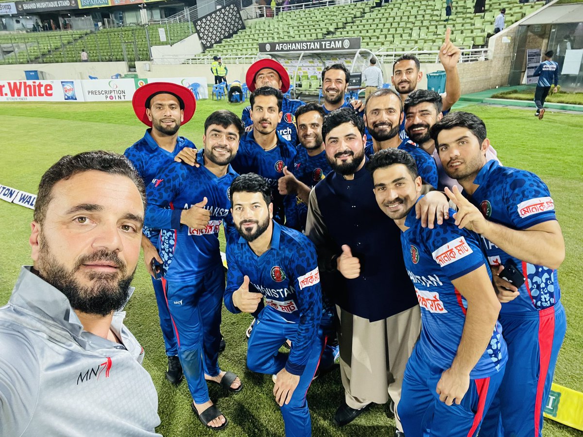 NaseebAFGcric's tweet photo. Congratulations on winning the 2nd T20I against Bangladesh.
Many thanks to #BCB for hosting and providing their support during the event. https://t.co/oIPR0rOvM1