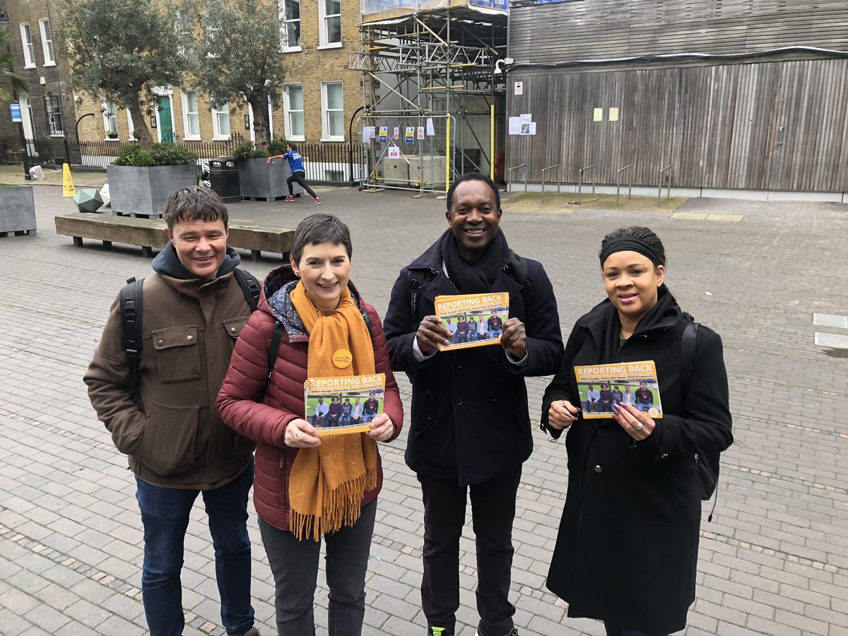 Fantastic morning in Bermondsey with @damian_obr @WilliamHoungbo @MissMoMoney @swklibdems @cllrhumaira 🔸🔸🔸