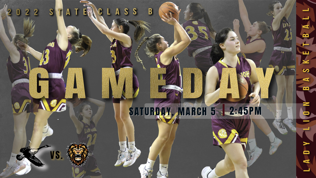 LintonPublic's tweet photo. GAMEDAY #3 of the 2022 State Class B! #wearethelions #ladylions #2022State
Seventh and Fifth Place Games (1 p.m. & 2:45 p.m.) web streamed on https://t.co/i5WsiiJVyO (Digital WDAY Sports+ web subscription required) https://t.co/gb8T20HQqS