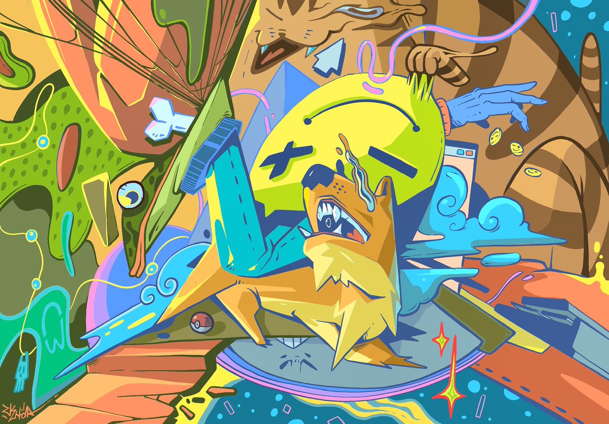 Acid fliter 
#wo #zkhoa #wallovers 
——————————-
#art #artist #acid #cartoon #comic #2d #digitalart #painting #Contemporary #graffiti #streetart #museum #ContemporaryArt #2dart #nft #nfts #NFTProject #Metaverse
