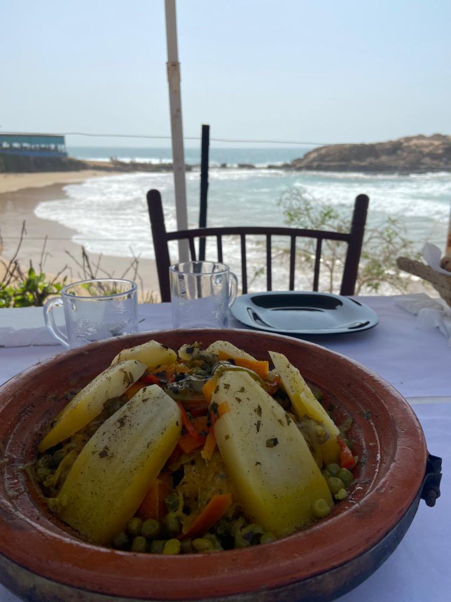ShakaSurfMoroc's tweet photo. Lunch with a view
#morocco #lunch #tagine #oceanviews #weekend #surfspots #surfsessions #tamraght #imourane https://t.co/9T186HNESS