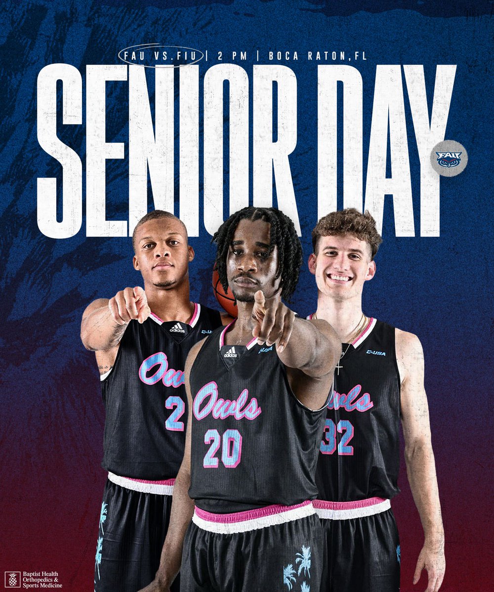 For the seniors.

🏀 vs. FIU
🕕 2 PM
📍 Boca Raton, FL
🔴 Wear Red 
📺 ESPN+
📻 @FoxSports640 
📖 bit.ly/3tvsbe6