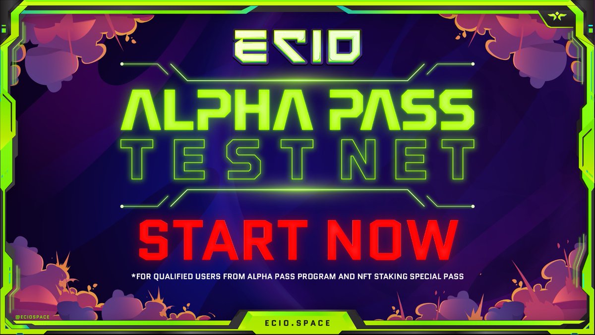 ECIOspace's tweet photo. 🕹🔥 ALPHA TEST NET STARTS NOW !! 

🚀 The Alpha Test Net will be officially launched TODAY ( 5 MARCH 2022 ) at 13:00 UTC for qualified users from the Alpha Pass Program and the NFT staking Special pass. 

📡Live here : https://t.co/8dVW9kMxHm 

📌: https://t.co/FIDyPuMwnU https://t.co/MTmGyTFgLg