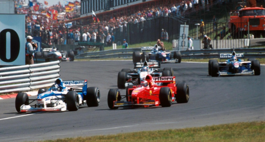 Scallootch's tweet photo. @wearetherace Hungary '97 still stings a wee bit. https://t.co/IbUFHvgeAn