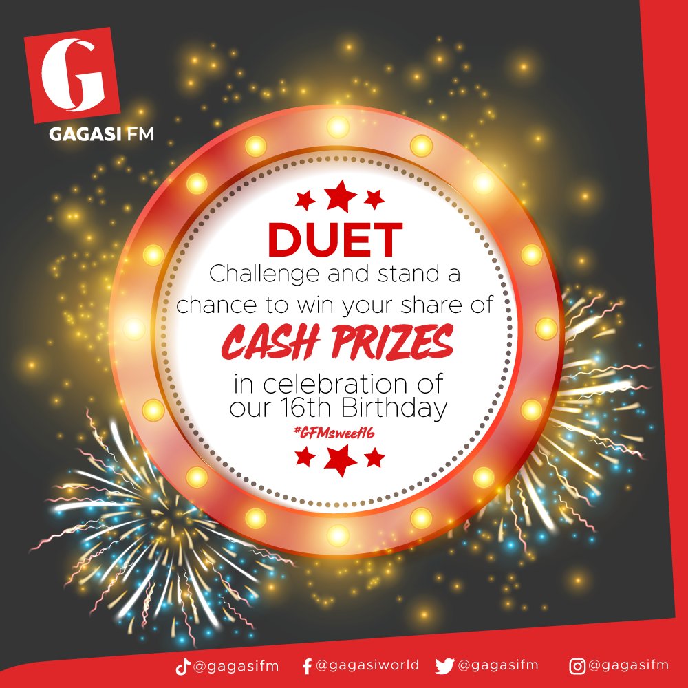 gagasifm's tweet photo. Take part in our birthday🎂🥳🥳 celebration by dueting Nonjabulo @NjabsZwane's #triggerchallenge on our TikTok account @gagasifm using the hashtag #GFMsweet16 and stand a chance to win your share of amazing cash prizes. T &amp; C's available in bio.

#gfmsweet16
#StillAtIt https://t.co/tUZgvwuvs0