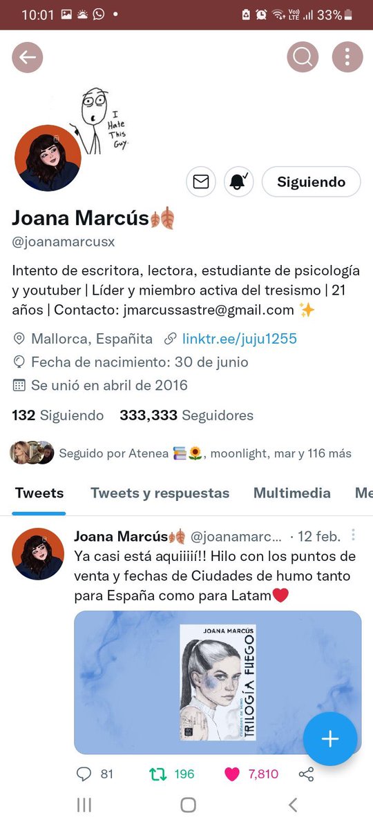 joanamarcusx's tweet photo. POR FIN 333.333 AAAAAA ME MUERO

Gracias por las capturas carinyets❤️ https://t.co/v1GqBVuxOn