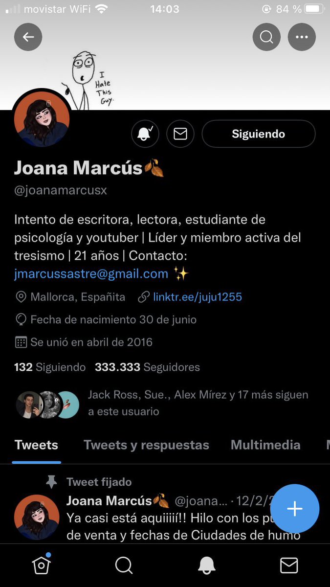 joanamarcusx's tweet photo. POR FIN 333.333 AAAAAA ME MUERO

Gracias por las capturas carinyets❤️ https://t.co/v1GqBVuxOn