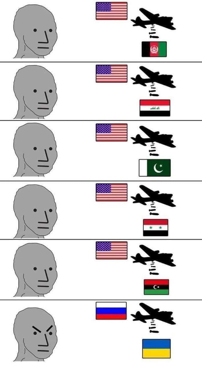 جنوب مشرقی ایشیا پہ آسمان سے 75 لاکھ ٹن بارود برسانے والا امریکا آج روسی جارحیت پہ انسانیت کا رونا رو رہا ہے!
#RussianUkrainianWar