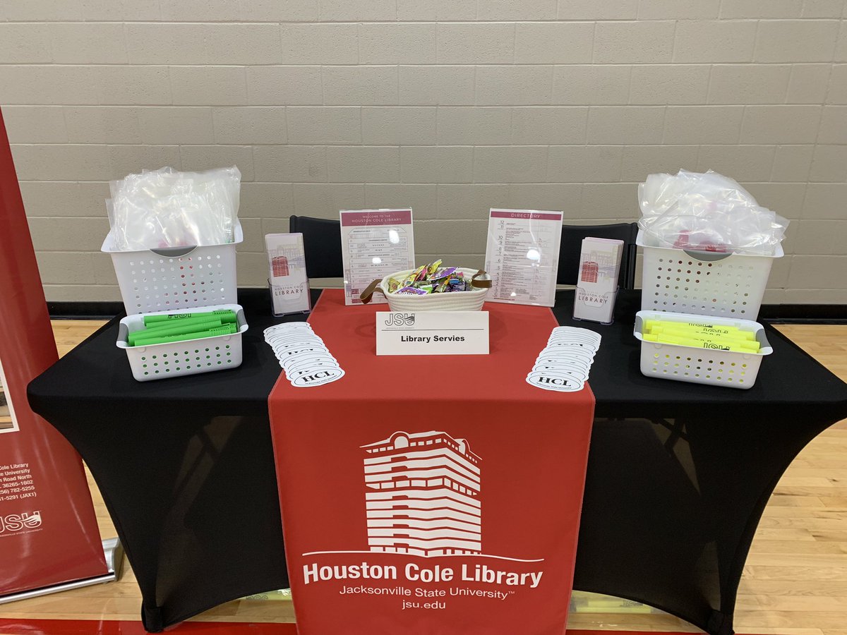 JSULibrary's tweet photo. Spring #PreviewDay2022 starts soon!!! Stop by our table in the Rec Center to learn how YOUR Library can help you. Can’t wait to see you, #FutureGamecocks #JSU25. https://t.co/fHIstrsaWm