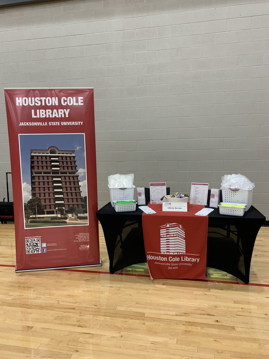 JSULibrary's tweet photo. Spring #PreviewDay2022 starts soon!!! Stop by our table in the Rec Center to learn how YOUR Library can help you. Can’t wait to see you, #FutureGamecocks #JSU25. https://t.co/fHIstrsaWm