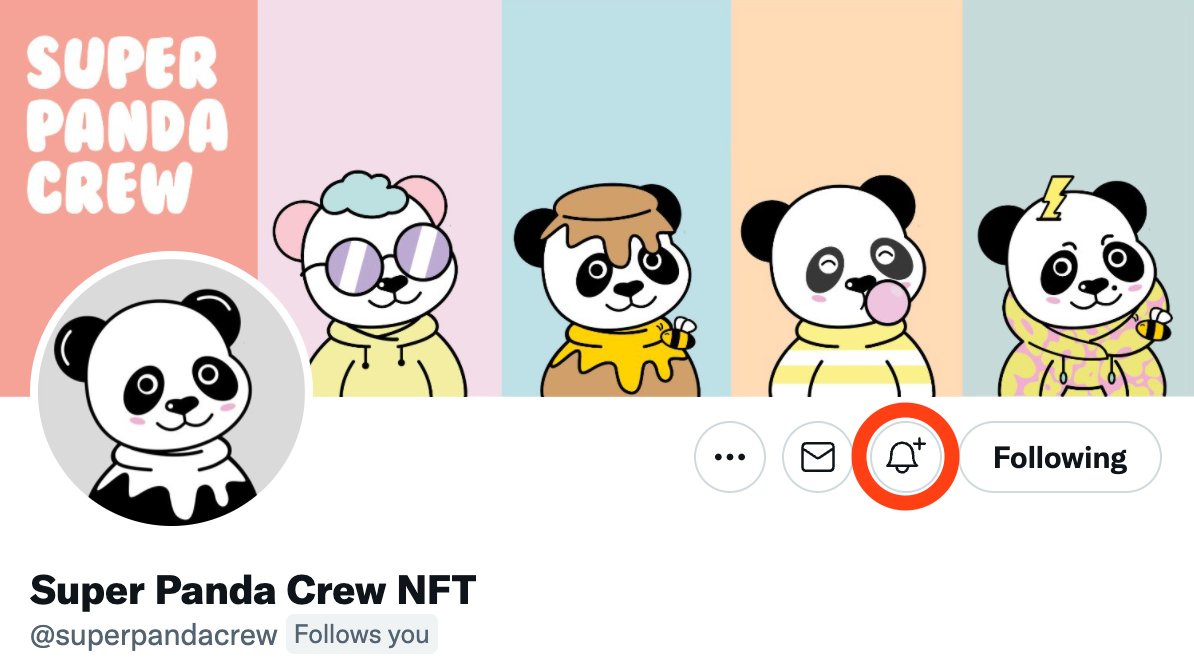 superpandahq's tweet photo. Turn on the notifications for a chance to enter our discord! 🐼🙌

_
#NFTs #NFT #NFTCollection #NFTdrop #NFTCommunity https://t.co/YF8z7HcECj