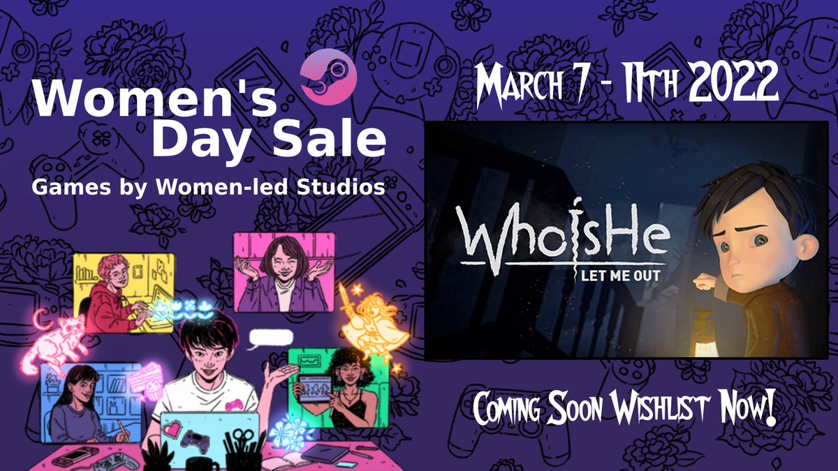 letmeoutgame's tweet photo. We are absolutely delighted that our game has been selected for this event!!
Experience Who is He: Let Me Out demo & We will stream on https://t.co/SGMPbPWLDp during the sale from March 7-11th, 2022
@wingsfundme #BreaktheBias #WomensDaySteam
#screenshotsaturday https://t.co/0hMNtWN5eO