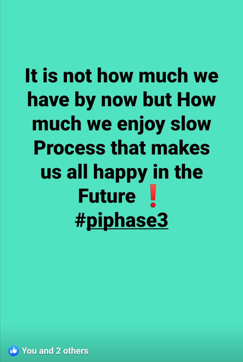 jamila_go's tweet photo. Patience is a Virtue..
Don't get lost Pioneers ❗
We're almost there..
#PiNetwork https://t.co/GlsxU2p3Gq