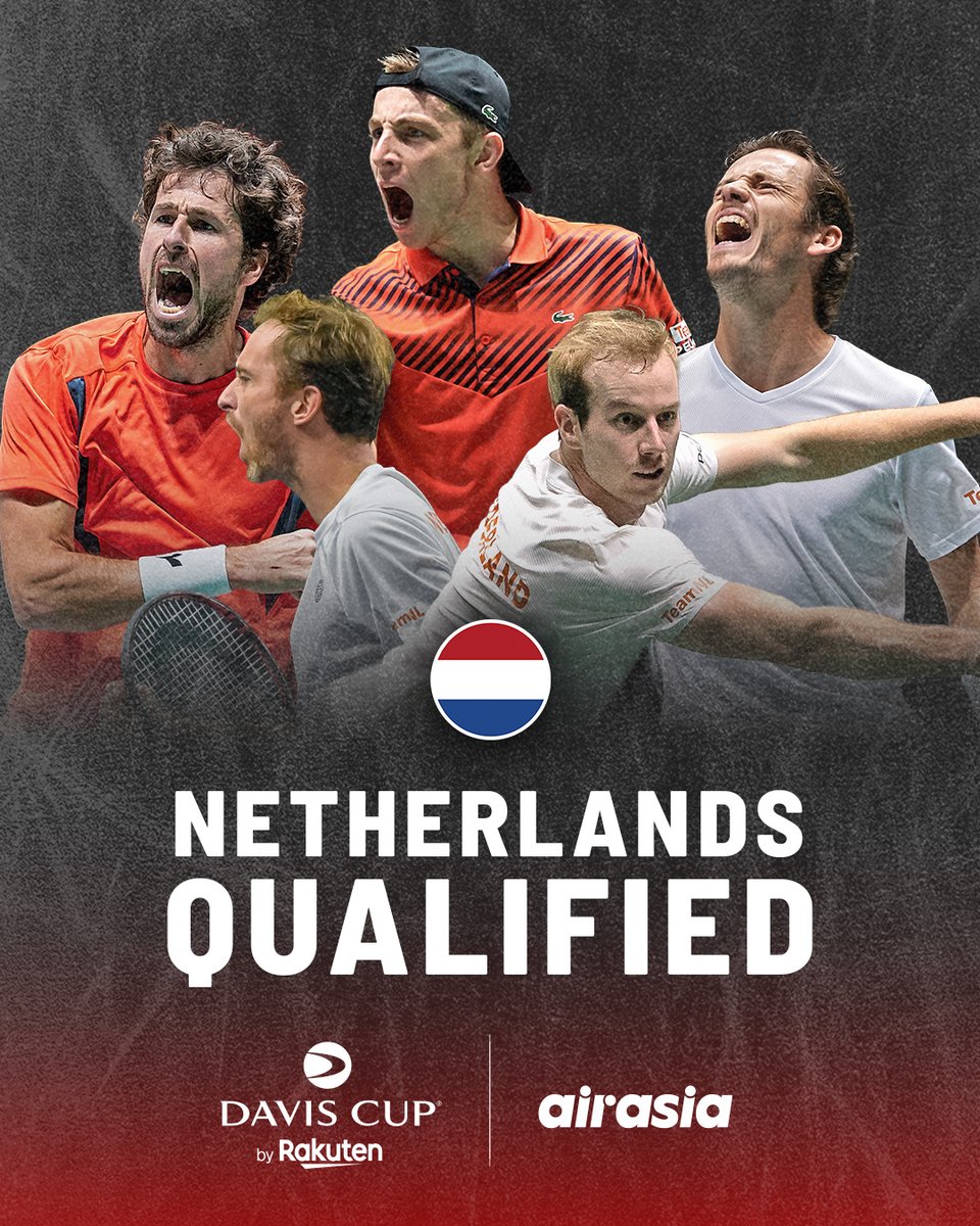 Heroes in The Hague 🇳🇱

Paul Haarhuis’ men have signed into the Finals

#DavisCup #byRakuten | <a href="/KNLTB/">KNLTB</a>