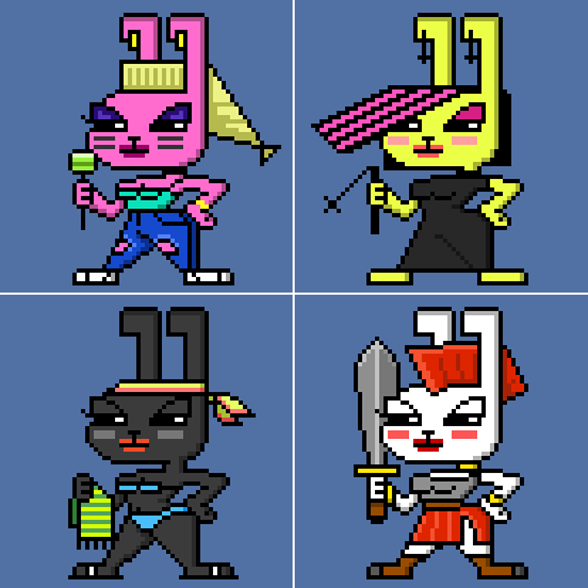 The first set of the collection "Pani Bunny" is minted!
nft.moonrabbit.com/collection/0xA…
<a href="/moonrabbitAZ/">Moon Rabbit</a>  $AAA  #PanKrol #pixelart #NFT