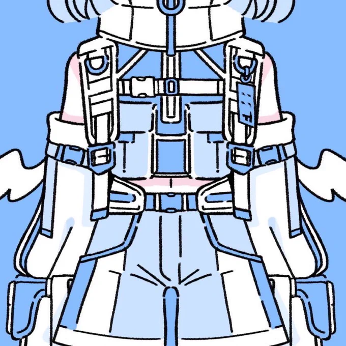 僕の描くフリルハーネス本当にかわいいのでどうにか立体化できませんか?リュックでもいいです(????) 