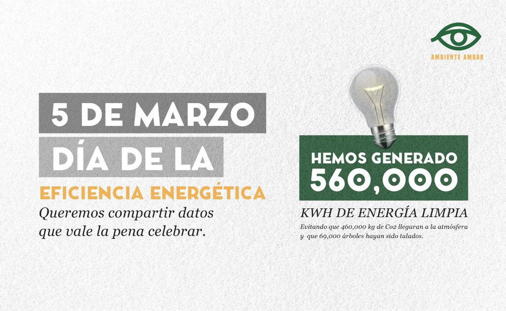 Hoy 5 de marzo se conmemora el Día Mundial de la Eficiencia Energética. En SDM apostamos a la eficiencia energética, por eso desde el 2017 invertimos en energía limpia con la implementación de una planta solar que genera el 25% de la energía que consumimos.💚