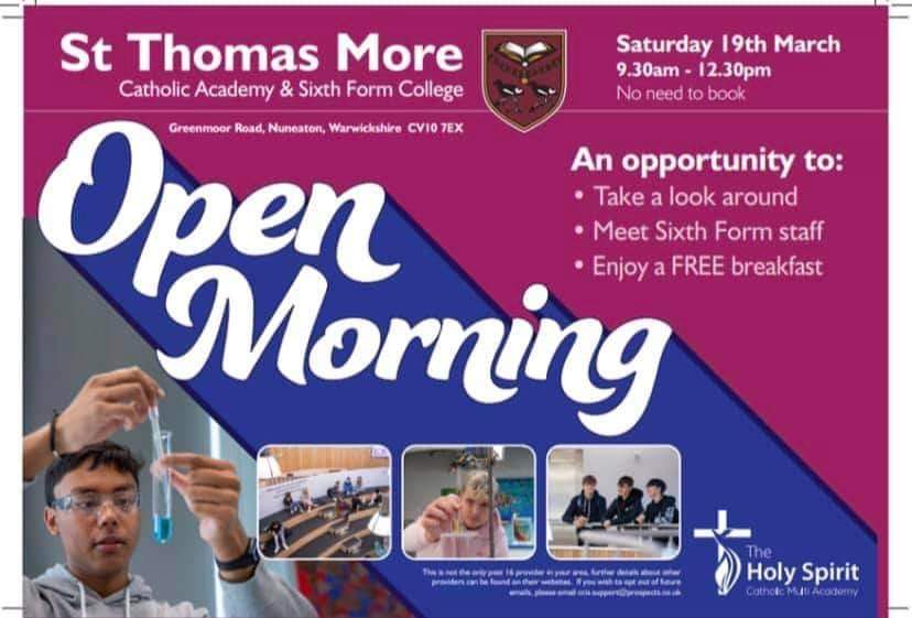 We look furward to welcoming Year 11 students to our Sixth Form Open Morning on Saturday 19th March 🙌