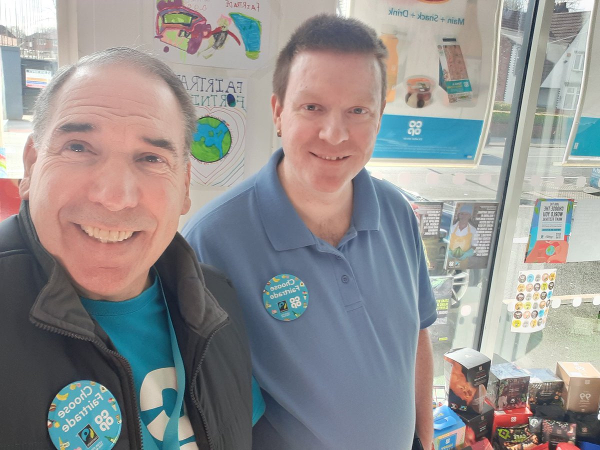 MartinB35114450's tweet photo. #FairtradeFortnight2022  #fairtradelocal Joining in the local conversation @coopuk Heald Green. @TimHughesCoop @Stockportft https://t.co/KXhjOcRaUE